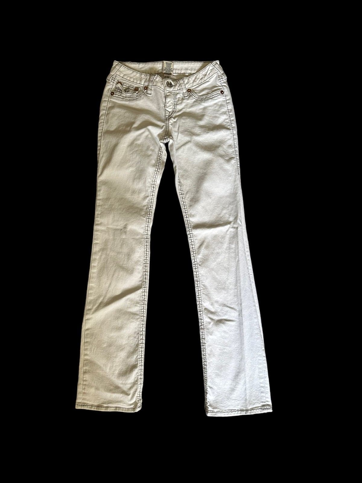 Womens True Religion Straight White Jeans Size 29 - Thumbnail 3