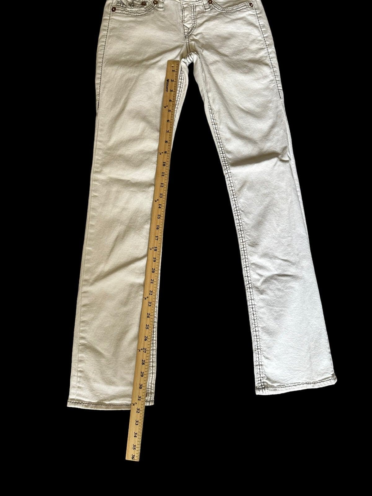 Womens True Religion Straight White Jeans Size 29 - Thumbnail 8