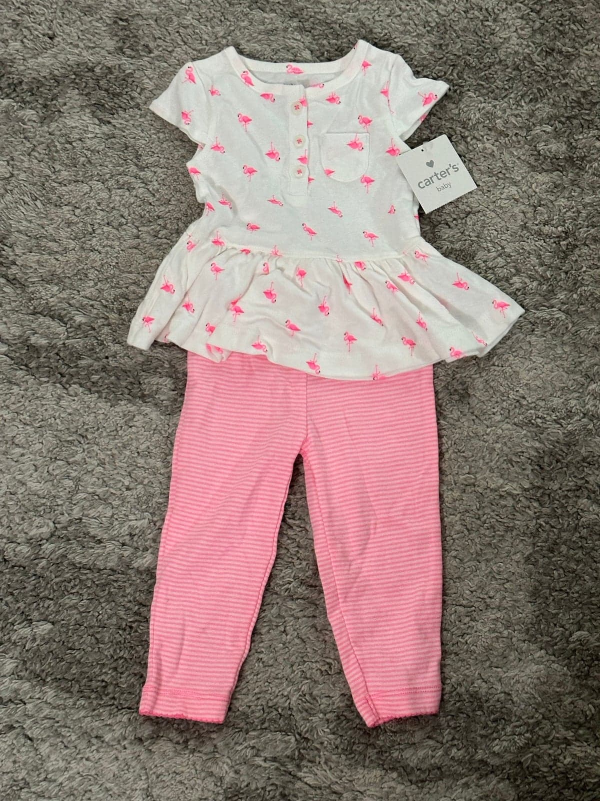 Carter Baby 9 month girls outfit bundle nwt - Thumbnail 2