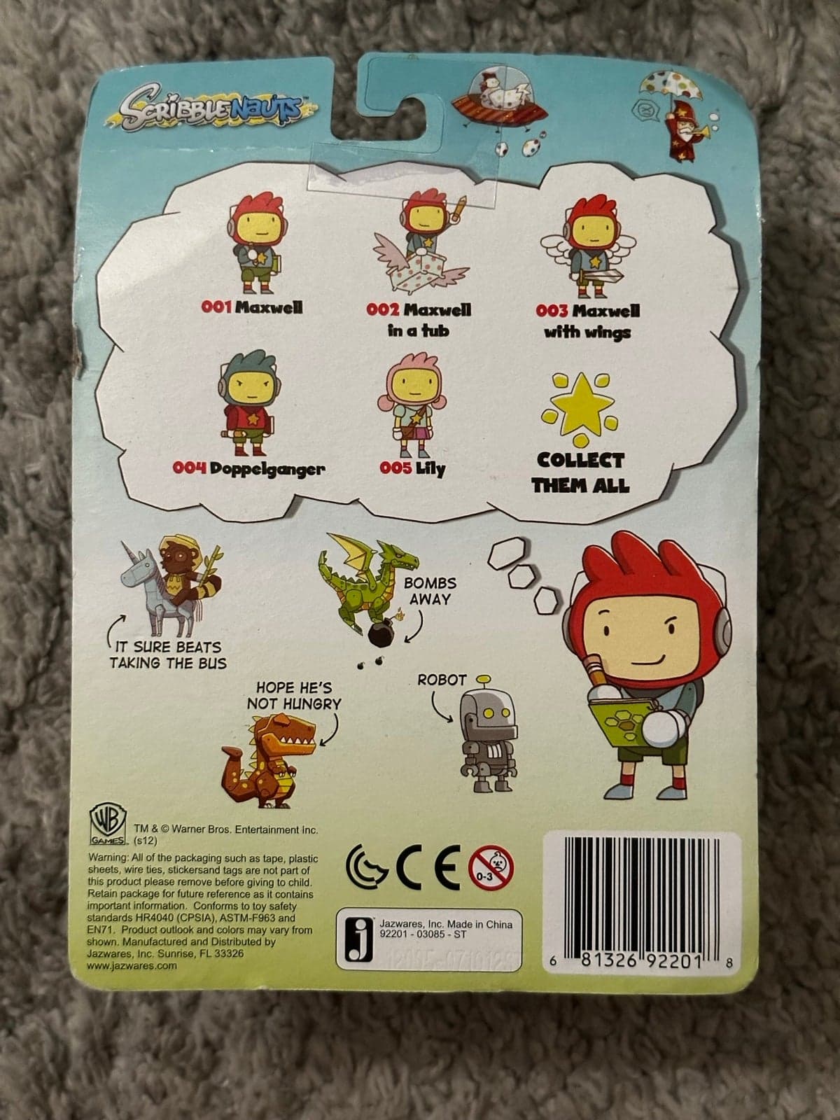 Scribblenauts Maxwell Figure Jazwares 4" Video Game Merch - Thumbnail 2
