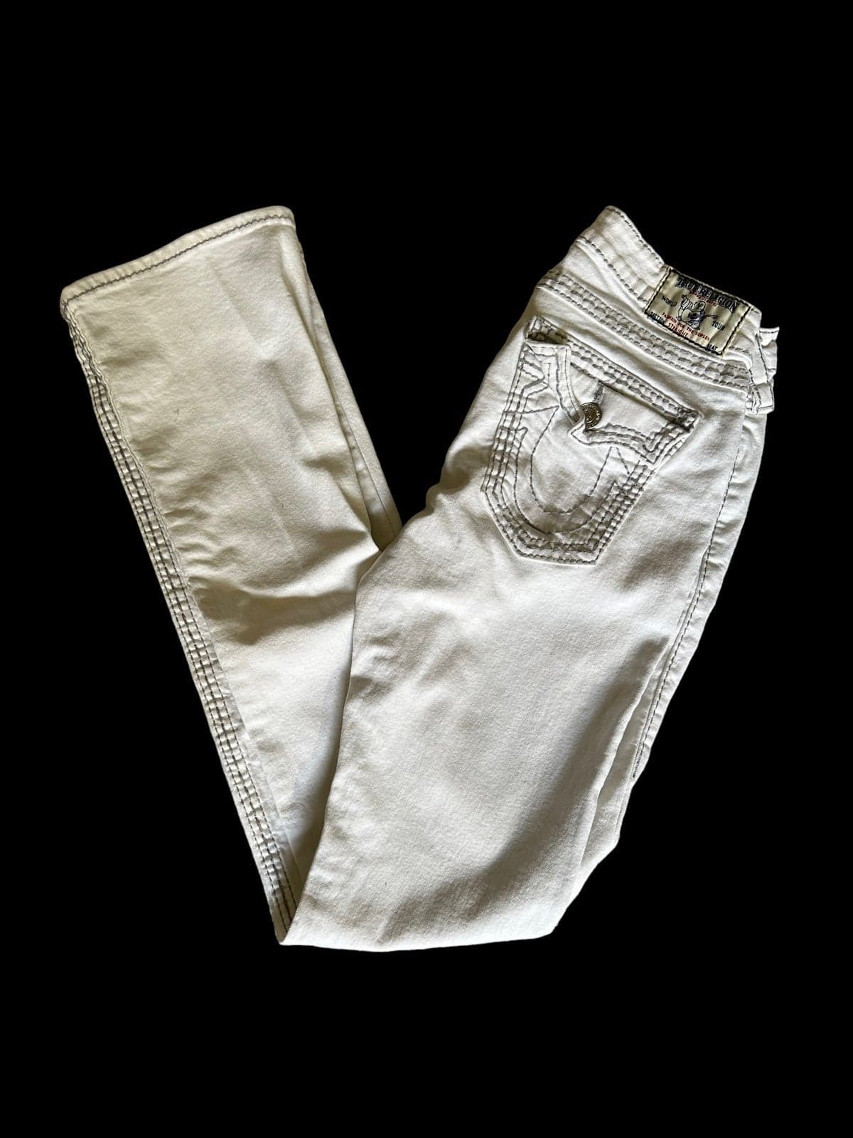 Womens True Religion Straight White Jeans Size 29 - Thumbnail 6
