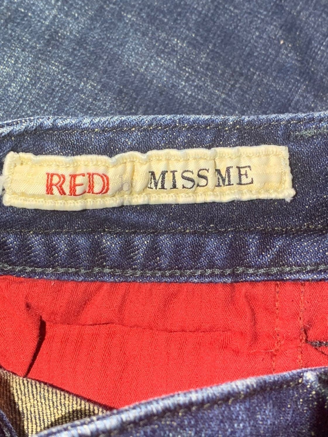 Miss Me “Red” Jeans Lucille womens size 27 - Thumbnail 5