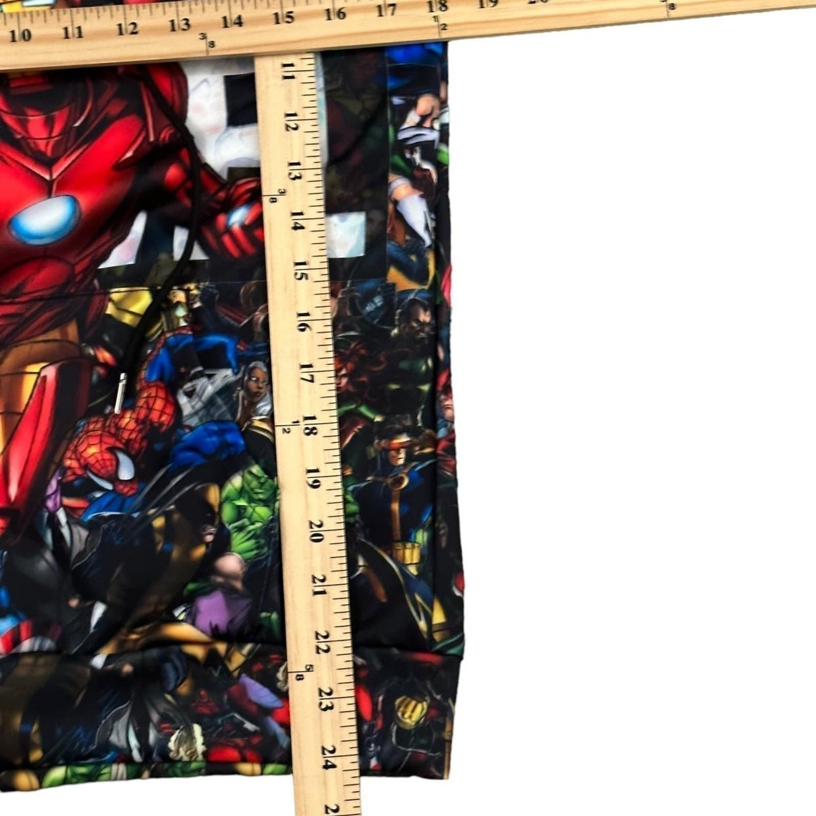 Marvel Superheroes Lightweight Hoodie Jacket AOP Youth Boys Large Iron Man - Thumbnail 5