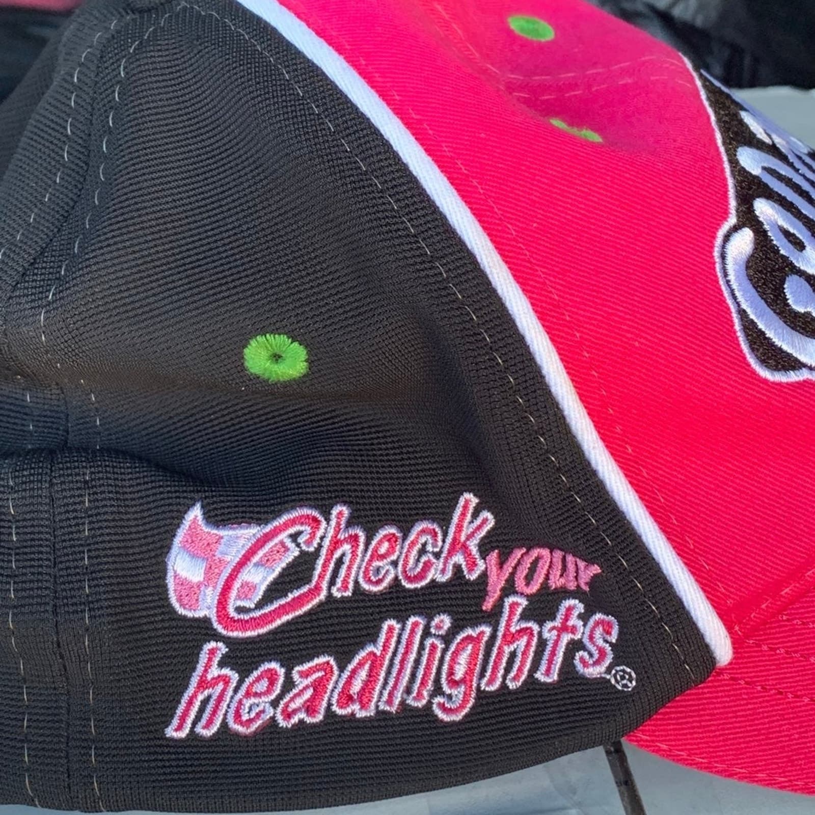 NASCAR Chase Authentics Danica Patrick Breast Cancer Hat - Thumbnail 2