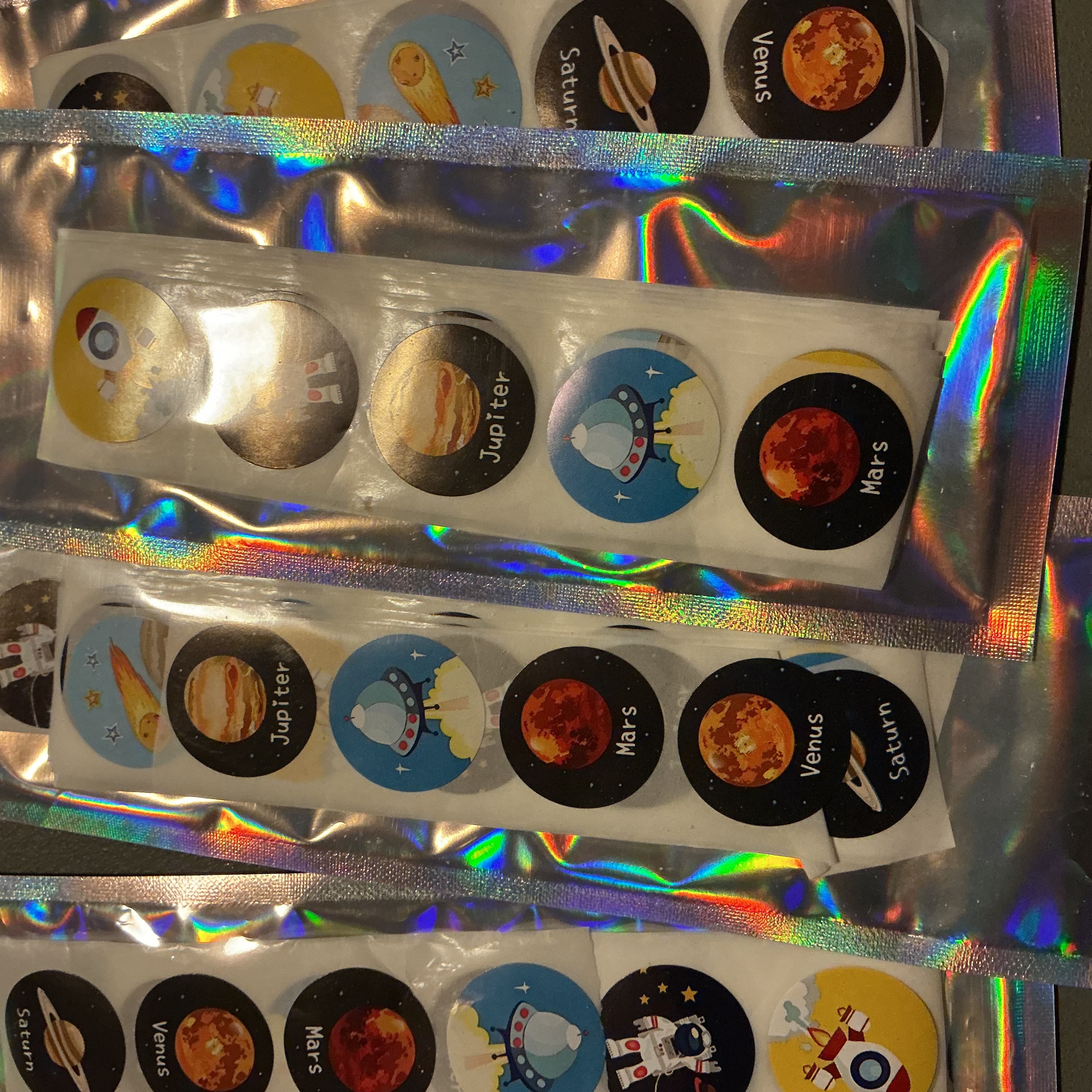 ★ 50 Space-Themed Planner & Reward Stickers | Rocket Planet UFO Astronaut - Thumbnail 2