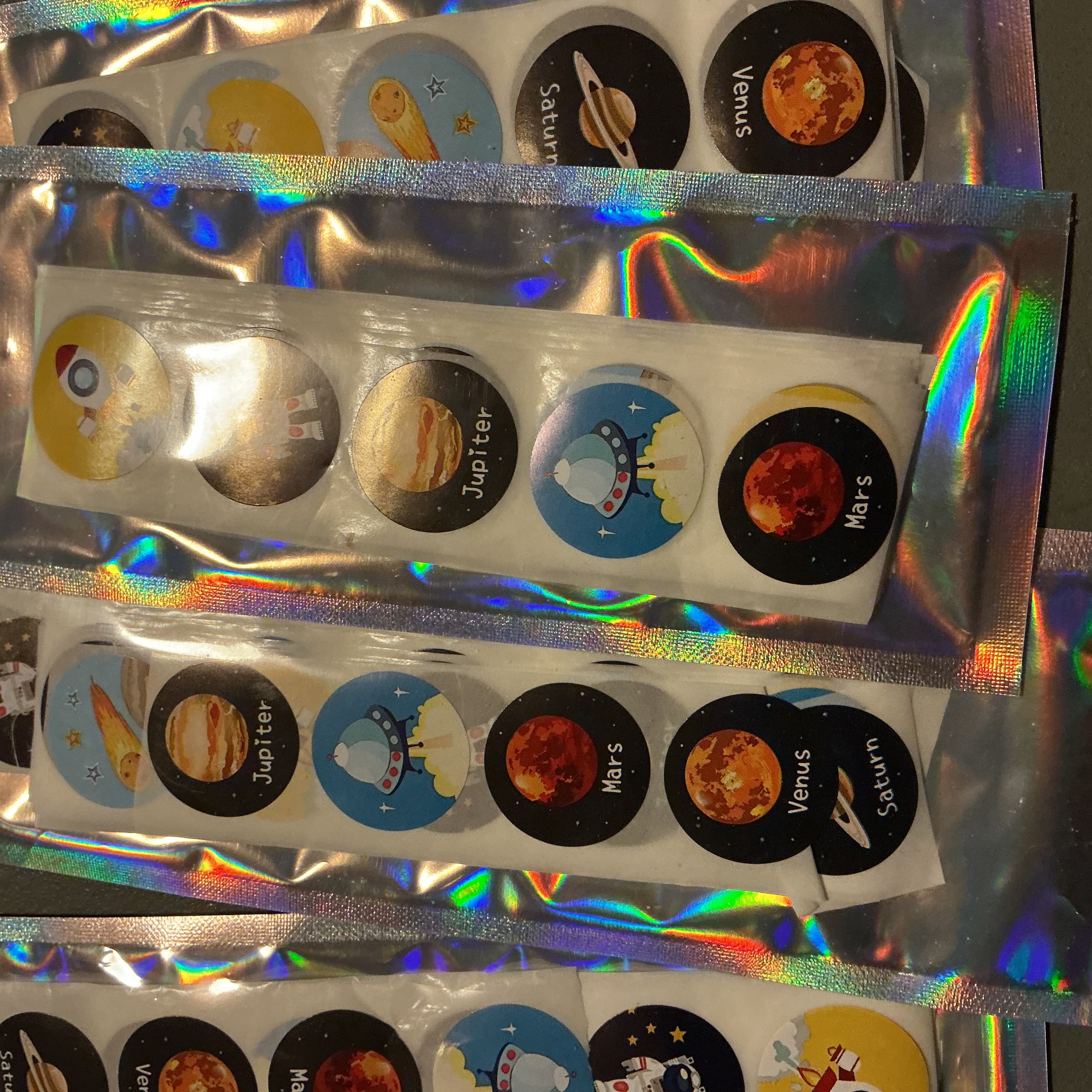 ★ 100 Space-Themed Planner & Reward Stickers | Rocket Planet UFO Astronaut - Thumbnail 2