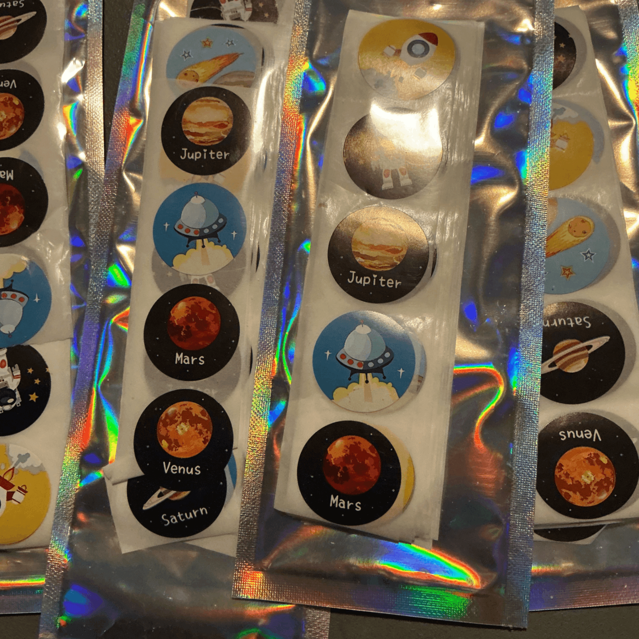 ★ 100 Space-Themed Planner & Reward Stickers | Rocket Planet UFO Astronaut