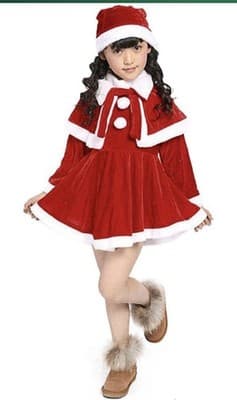 🎄✨ Mrs. Santa Claus Christmas Costume – Girls Size 6–8 ✨🎄 - Thumbnail 2