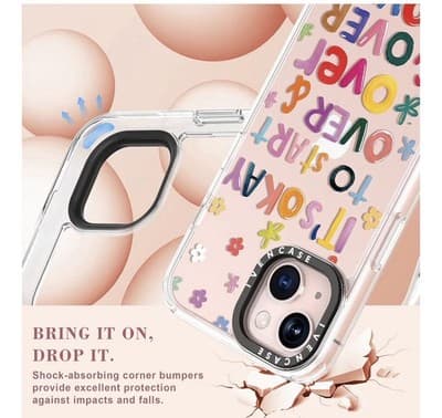 📱 IVENCASЕ Floral Phone Case – iPhone 13 / iPhone 14 ✨ - Thumbnail 2