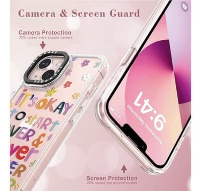 📱 IVENCASЕ Floral Phone Case – iPhone 13 / iPhone 14 ✨ - Thumbnail 4