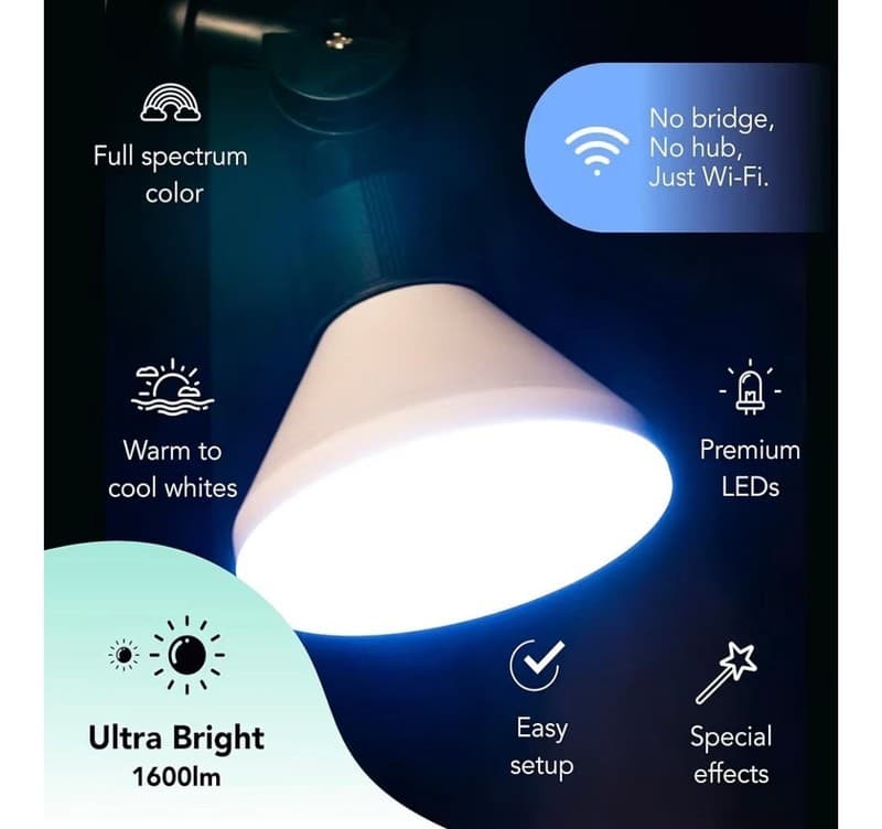 LIFX SuperColor Smart LED Outdoor Flood Light - 1600 Lumens PAR38 E26 Matter Ena - Thumbnail 3
