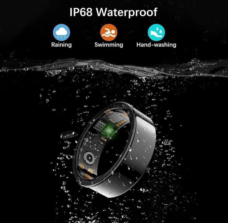 JRing Health and Fitness Tracker Smart Ring - Heart Rate & Sleep Monitor - Thumbnail 4