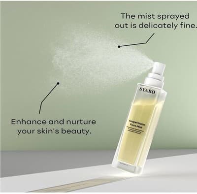 Grape Water Face Mist Moisturizing Spray With Natural Grape Seed Extract - Thumbnail 6