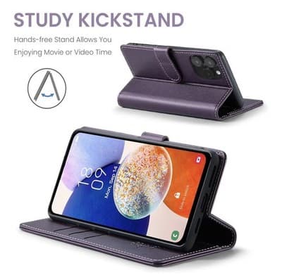 💜 Wallet Case for iPhone 15 Pro Max – Purple (RFID + Kickstand) 💜 - Thumbnail 4