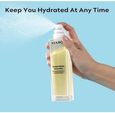 Grape Water Face Mist Moisturizing Spray With Natural Grape Seed Extract - Thumbnail 5