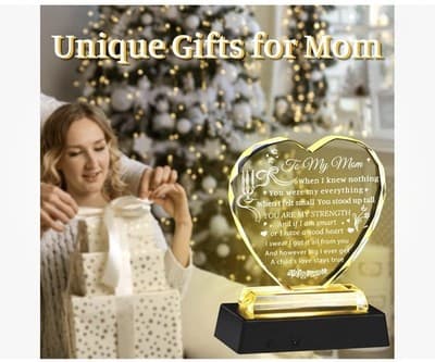 Gifts for Mom from Daughter Son with LED Base - Mom Gifts Ideas on Mothers Day B - Thumbnail 3