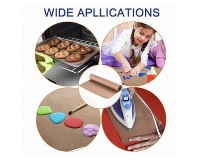 🔥 CRAFTING – HEAT PRESS & BAKING ESSENTIAL! 4 Pack Teflon Sheets – 16" x 20" - Thumbnail 5