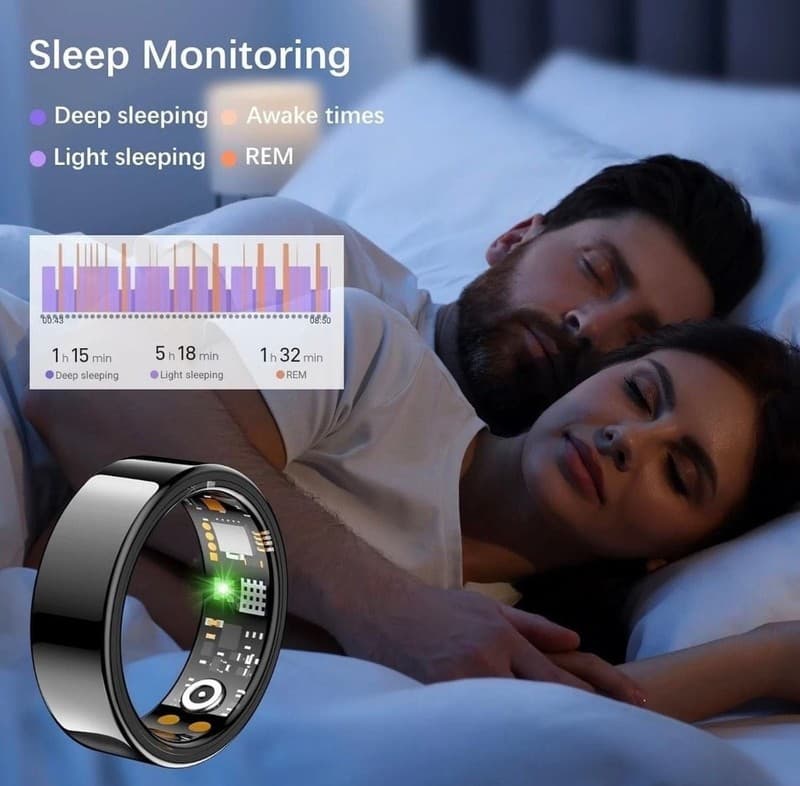 JRing Health and Fitness Tracker Smart Ring - Heart Rate & Sleep Monitor - Thumbnail 5