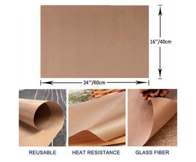 🔥 CRAFTING – HEAT PRESS & BAKING ESSENTIAL! 4 Pack Teflon Sheets – 16" x 20" - Thumbnail 2