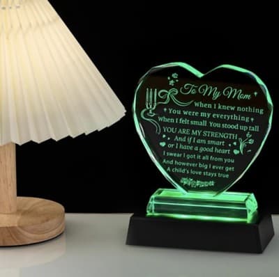 Gifts for Mom from Daughter Son with LED Base - Mom Gifts Ideas on Mothers Day B - Thumbnail 2