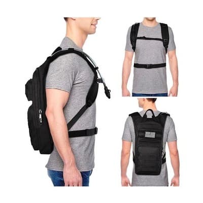 NOOLA Tactical Hydration Backpack with 3L TPU Water Bladder - Thumbnail 6