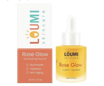 LOUMI Skincare Rose Glow Illuminating Face Oil – 20 ml