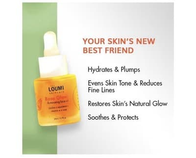 LOUMI Skincare Rose Glow Illuminating Face Oil – 20 ml - Thumbnail 6