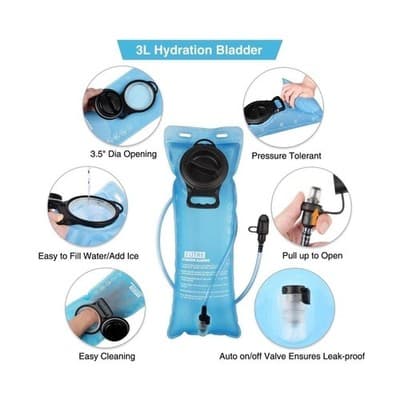 NOOLA Tactical Hydration Backpack with 3L TPU Water Bladder - Thumbnail 2