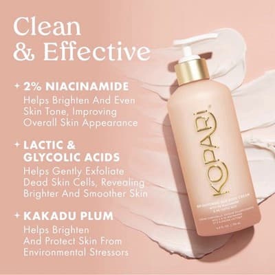 Kopari Brightening Silk Body Cream with 2% Niacinamide, AHAs & Kakadu Plum ̵ - Thumbnail 4