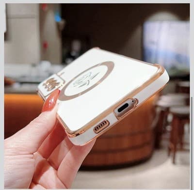 Galaxy S21 FE 5G Rose MagSafe-Compatible Luxury Case - Thumbnail 4