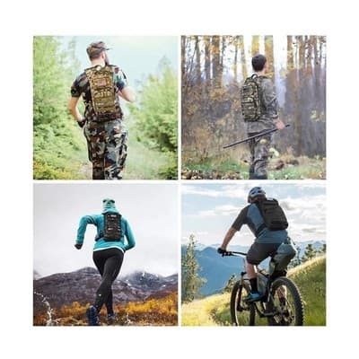 NOOLA Tactical Hydration Backpack with 3L TPU Water Bladder - Thumbnail 7