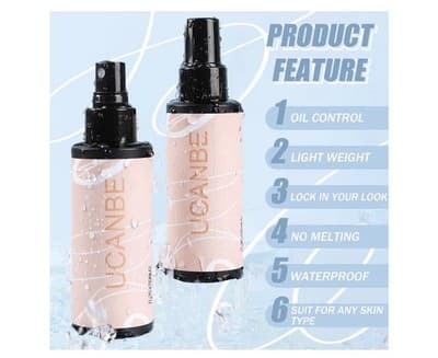 UCANBE Ultra Matte Makeup Setting Spray for Oily Skin, Long Lasting Finishing - Thumbnail 2