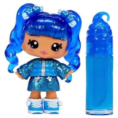 Yummiland Lipgloss Doll Rory Blueberry 4" Scented Doll with DIY Lip Gloss Kit - Thumbnail 3