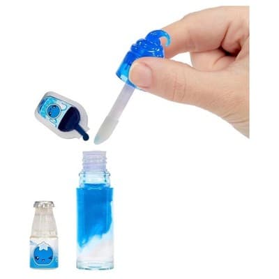 Yummiland Lipgloss Doll Rory Blueberry 4" Scented Doll with DIY Lip Gloss Kit - Thumbnail 4