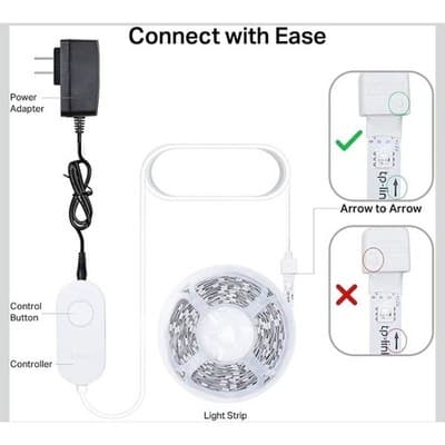 TP-Link Kasa Smart KL400L5 16.4ft WiFi LED Full Color Light Strip - Thumbnail 2