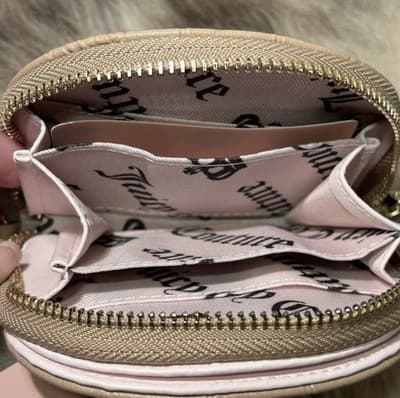 NWT Juicy Couture Drama Queen Mini Mirror Wallet - Pecan - Thumbnail 4