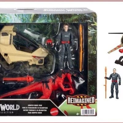 Mattel Jurassic World Legacy Collection Chopper Chase Pack with ACU Pilot and At