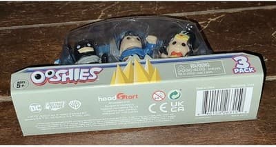 Ooshies 3pk DC BATMAN, SUPERMAN, WONDER WOMAN 1.5" Figures! #26315 - Thumbnail 2