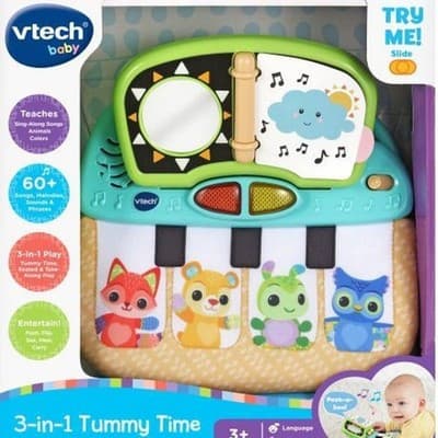 VTech Baby 3-in-1 Tummy Time to Toddler Piano
