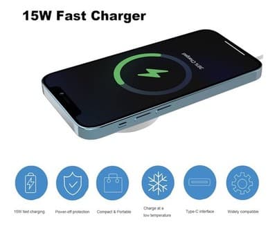 🔋 15W Magnetic Wireless Charging Pad – 3-in-1 Fast Charger! 🔋 - Thumbnail 4