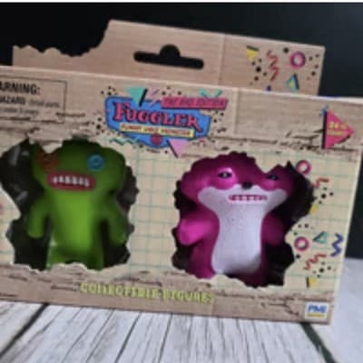 Fuggler RAD EDITION 2.25" Figures 2pk INDECISIVE MONSTER & SKETCHY SQUIRREL PINK