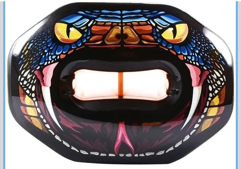 Oral Mart Stealth Viper Football Mouth Guard with 3D Lip Fit Design