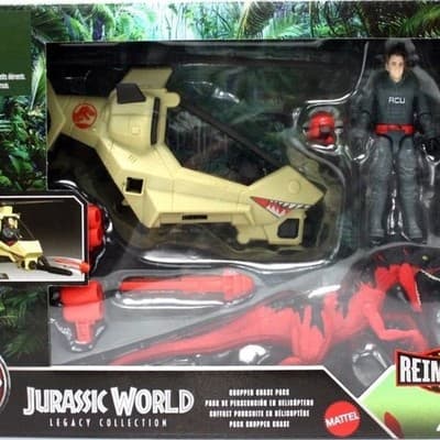 Mattel Jurassic World Legacy Collection Chopper Chase Pack with ACU Pilot and At - Thumbnail 7