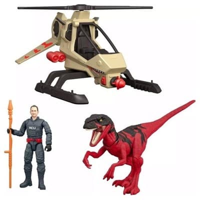 Mattel Jurassic World Legacy Collection Chopper Chase Pack with ACU Pilot and At - Thumbnail 3