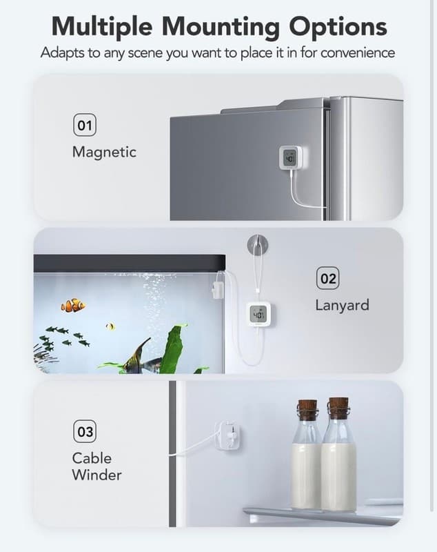 GoveeLife Smart Thermometer R1 with Wi-Fi Gateway and Waterproof Probe - Thumbnail 6