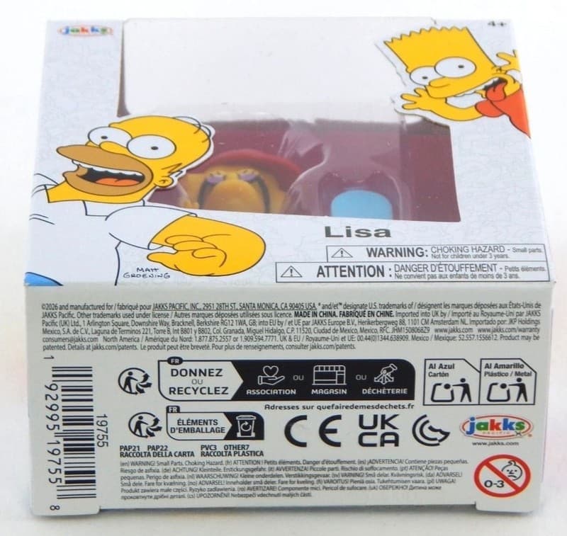 The Simpsons Jakks Pacific Lisa Action Figure with Skateboard - Thumbnail 5