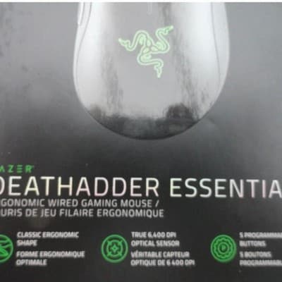 Razer DeathAdder Essential Wired Optical Gaming Mouse - Classic Black... 8100561 - Thumbnail 5