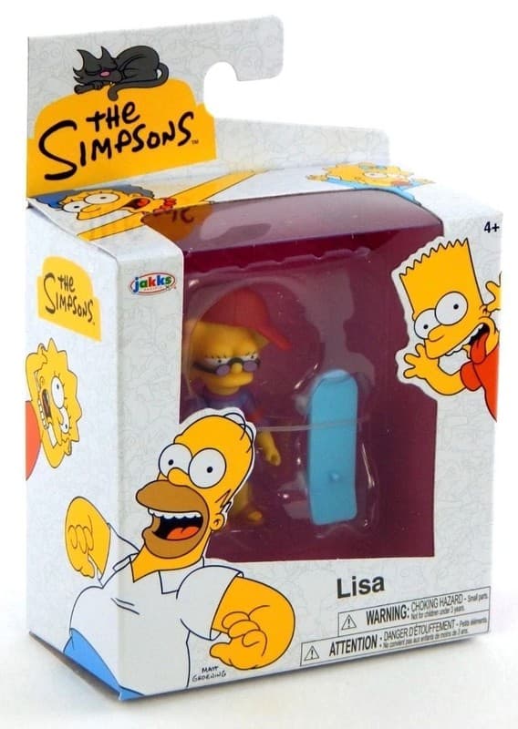The Simpsons Jakks Pacific Lisa Action Figure with Skateboard - Thumbnail 2