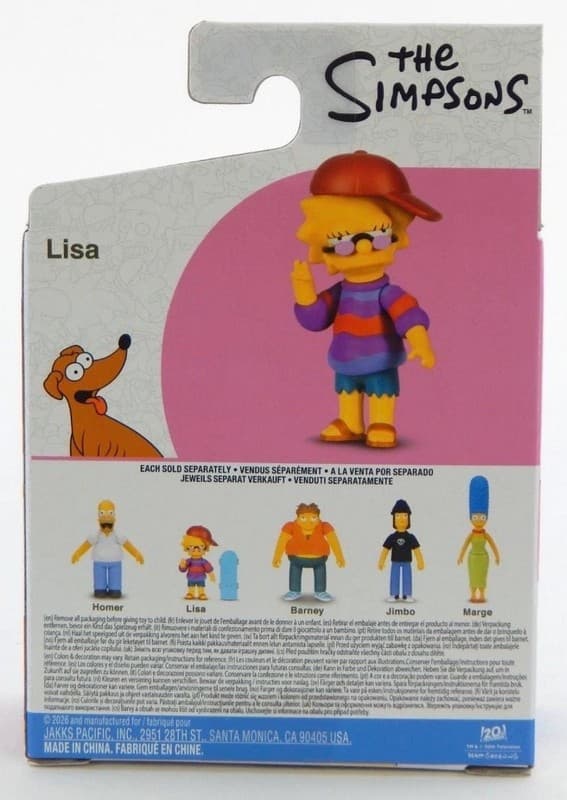 The Simpsons Jakks Pacific Lisa Action Figure with Skateboard - Thumbnail 4