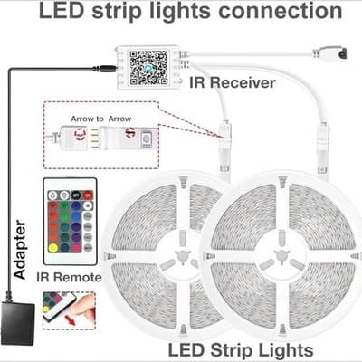 DAYBETTER 100ft LED Strip Lights,USB Powered,App Control and Music Sync, Color C - Thumbnail 7